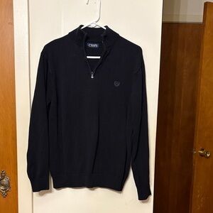 Chaps Men's Black Zip-Up Sweater